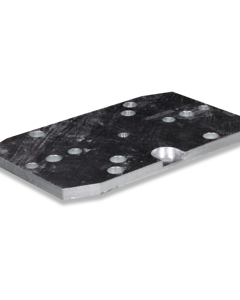 Pressure plate hot-dip galvanized f/weigh bar 3t f/GRP silo